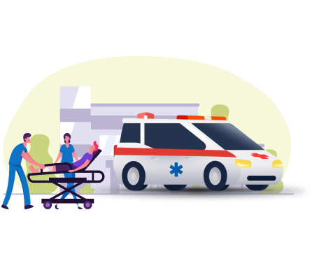 Professional medical transport of patients